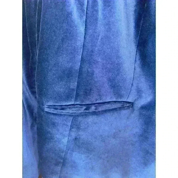 Talbot's Women's 22WP Blue Velvet Blazer Single Button Preppy Dressy Career - Picture 4 of 7